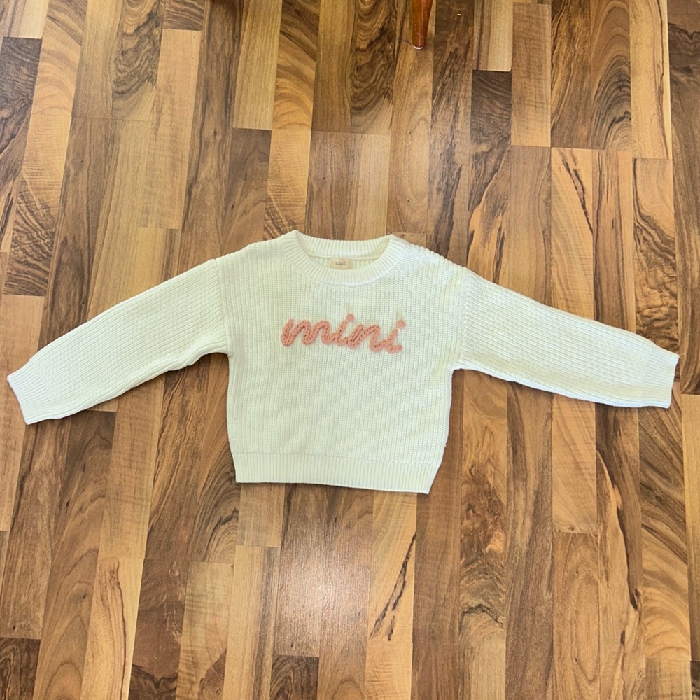 Tullabee Girls Sweater - Cream MINI - 4t/5t
